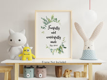 Load image into Gallery viewer, Baby Fearfully and Wonderfully Made Psalm 139:14 Bible verse wall art Scripture print, Gift for Pastor - Framed & Unframed Options