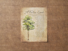 Load image into Gallery viewer, A Fallen Limb Poem Print - Sympathy Memorial Wall Art - Family Tree Remembrance Gift - Bereavement Print - Funeral Keepsake Gift