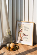 Load image into Gallery viewer, Matthew 6:26-27 Print NIV Bible verse "Look at the birds" - Scripture Wall Art - Bible print for Home Framed & Unframed Options