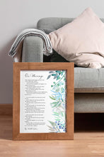 Load image into Gallery viewer, On Marriage Poem Print By Kahlil Gibran Wedding Gift