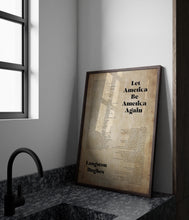 Load image into Gallery viewer, Let America Be America Again Langston Hughes Poem Print