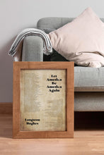 Load image into Gallery viewer, Let America Be America Again Langston Hughes Poem Print