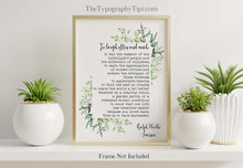 Load image into Gallery viewer, Emerson To Laugh Often and Much Ralph Waldo Emerson Quote - This is to have succeeded - Print for library - Framed And Unframed Options