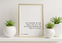 Load image into Gallery viewer, Maggie and Milly and Molly and May E.E. Cummings Poem Art Print Home Decor poetry wall art Framed & Unframed Options