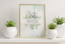 Load image into Gallery viewer, The Serenity Prayer Print Sobriety Gift Alcoholics Anonymous Twelve Step Recovery Framed & Unframed Options