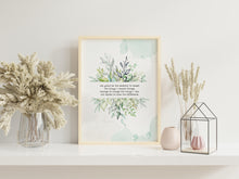 Load image into Gallery viewer, The Serenity Prayer Print Sobriety Gift Alcoholics Anonymous Twelve Step Recovery Framed & Unframed Options