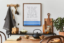 Load image into Gallery viewer, Mother Teresa Quote Print – “Wash the Plate” Wall Art, St Teresa of Calcutta, Catholic Decor