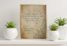 Load image into Gallery viewer, Sylvia Plath Quote Print - "I am, I am, I am" - I took a deep breath and listened to the old brag of my heart - Literary Wall Art Unframed