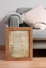 Load image into Gallery viewer, Charles Bukowski Poem Print “Lost” or "To Hell and Back" – Black and White Minimalist Literary Art