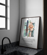 Load image into Gallery viewer, Jane Austen Wall Art Northanger Abbey Jane Austen Gifts, Reading Nook Decor, Book Shelf Decor, Book Quote Posters,