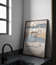 Load image into Gallery viewer, Pride and Prejudice Jane Austen Gifts "What are men compared to rocks and mountains?" Book Shelf Decor, Book Nook