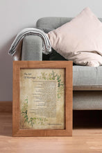 Load image into Gallery viewer, The Art Of Marriage Love Poem by Wilferd Arlan Peterson Wedding Poem Wall Art Ceremony Reading - Framed and Unframed Options