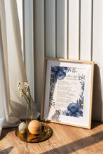 Load image into Gallery viewer, All Is Well Funeral Poem Print – In Loving Memory Art for Celebration of Life, "Death is nothing at all", Sympathy or Condolence Gift
