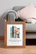 Load image into Gallery viewer, Jane Austen Wall Art Northanger Abbey Jane Austen Gifts, Reading Nook Decor, Book Shelf Decor, Book Quote Posters,