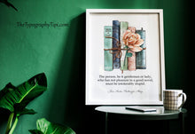 Load image into Gallery viewer, Jane Austen Wall Art Northanger Abbey Jane Austen Gifts, Reading Nook Decor, Book Shelf Decor, Book Quote Posters,