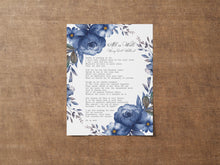 Load image into Gallery viewer, All Is Well Funeral Poem Print – In Loving Memory Art for Celebration of Life, "Death is nothing at all", Sympathy or Condolence Gift