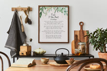 Load image into Gallery viewer, Dust If You Must Poem Print Laundry Room Decor, Poem by Rose Milligan
