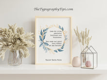 Load image into Gallery viewer, Rainer Maria Rilke - Lass dir Alles geschehn... Kein Gefühl ist das fernste - deutsches gedicht - german poetry wall art UNFRAMED