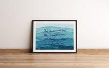 Load image into Gallery viewer, Cummings Poem For whatever we lose Beach Decor poetry wall art Our self we find in the sea Framed & Unframed Options