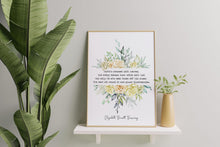 Load image into Gallery viewer, Elizabeth Barrett Browning Poem Earth's crammed with heaven Art Print Home Decor poetry Love Poem Aurora Leigh Framed & Unframed Options