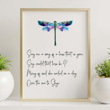 Load image into Gallery viewer, Skye Boat Song Sing me a song of a lass that is gone UNFRAMED