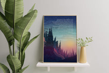 Load image into Gallery viewer, Wendell Berry "The Peace of Wild Things" Poster Print - Mindful Decor for Calm Spaces