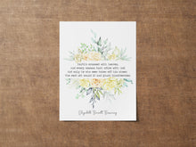 Load image into Gallery viewer, Elizabeth Barrett Browning Poem Earth's crammed with heaven Art Print Home Decor poetry Love Poem Aurora Leigh Framed & Unframed Options