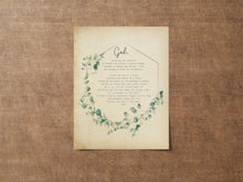 Load image into Gallery viewer, Serenity Prayer Print sobriety gift Alcoholics Anonymous twelve step recovery - Full Prayer- VERSION 2 Framed & Unframed