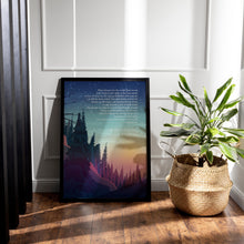 Load image into Gallery viewer, Wendell Berry "The Peace of Wild Things" Poster Print - Mindful Decor for Calm Spaces