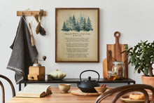 Load image into Gallery viewer, Stopping by Woods on a Snowy Evening Robert Frost Poem The woods are lovely, dark and deep - Framed And Unframed Options