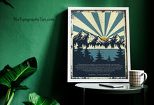 Load image into Gallery viewer, The Peace of Wild Things by Wendell Berry "When despair for the world grows in me" Illustrated poetry art - Framed or Unframed Print
