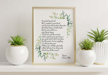 Load image into Gallery viewer, Rilke Quote Wall Art Print: Be patient toward all that is unsolved