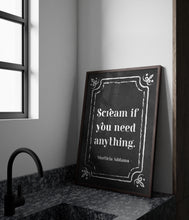 Load image into Gallery viewer, Morticia Addams Art Print: Spooky Addams Family Quote Decor