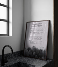 Load image into Gallery viewer, Robert Frost Poem Print: Stopping by Woods on a Snowy Evening