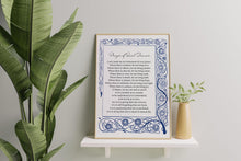 Load image into Gallery viewer, Prayer of Saint Francis - Prayer For Peace - Lord, make me an instrument of your peace - Physical Print Without Frame