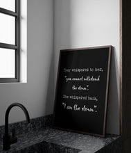 Load image into Gallery viewer, I Am the Storm Quote Empowering Wall Art Print – Motivational Decor for Women