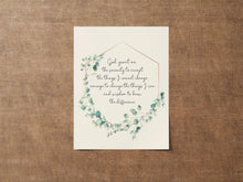 Load image into Gallery viewer, Serenity Prayer Poster Print Sobriety gift Alcoholics Anonymous twelve step recovery - Physical Print Without Frame