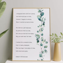 Load image into Gallery viewer, I bargained with Life for a penny Jessie B. Rittenhouse Poem about self worth Framed & Unframed Options