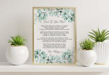 Load image into Gallery viewer, Dust If You Must Poem Print by Rose Milligan Rose Milligan Poem Poster Print - Eucalyptus Wall Art