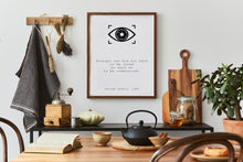 Load image into Gallery viewer, 1984 George Orwell Quote Print "Perhaps one did not want to be loved so much as to be understood" - Literary Art Framed & Unframed Options