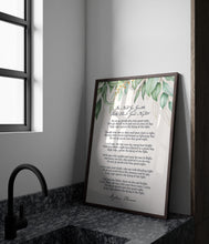 Load image into Gallery viewer, Do not go gentle into that good night... Dylan Thomas Poem Print