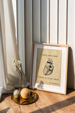 Load image into Gallery viewer, EE Cummings I carry your heart (I carry it in my heart) Anatomical Heart