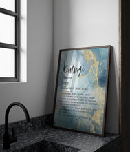 Load image into Gallery viewer, Kintsugi Meaning print Kintsukuroi Definition Poster - Framed & Unframed Options