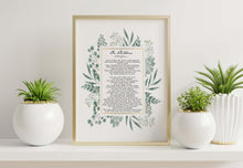 Load image into Gallery viewer, On Children Kahlil Gibran Poem Poetry Poster Print - Literary Wall Art - Framed & Unframed Options