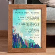 Load image into Gallery viewer, Psalm 23 Art Print – Bible Verse Wall Art, Christian Artwork