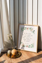 Load image into Gallery viewer, Maya Angelou Quote Print: Inspirational Watercolor Flowers