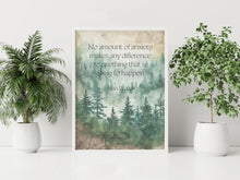 Load image into Gallery viewer, Alan Watts Quote Print: Anxiety Bookshelf Decor