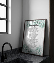 Load image into Gallery viewer, Amazing Grace Song Poster - Framed & Unframed Options