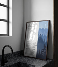 Load image into Gallery viewer, Good Timber Poem Print: Douglas Malloch, LDS Gifts