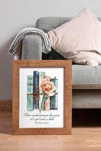 Load image into Gallery viewer, Ruth Bader Ginsburg Wall Art Never underestimate the power of a girl with a book - RBG Print - Framed & Unframed Options